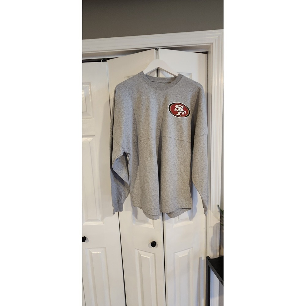 Men's NFL San Francisco 49ers Sweatshirt, Size Medium, Gray‎